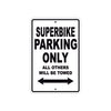 Ducati Superbike Parking Only All Others Will Be Towed Aluminum Decor Garage Sign