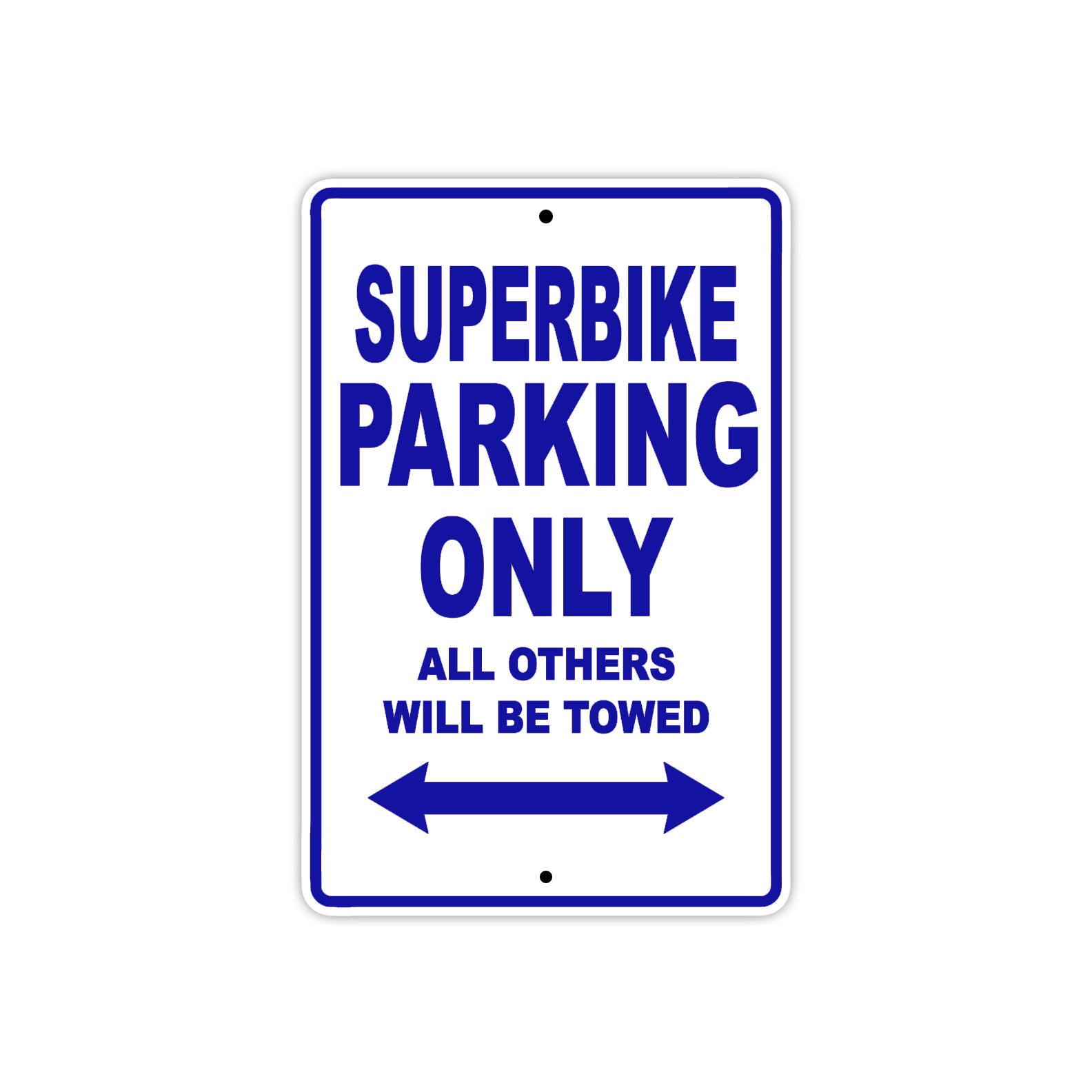 Ducati Superbike Parking Only All Others Will Be Towed Aluminum Decor Garage Sign