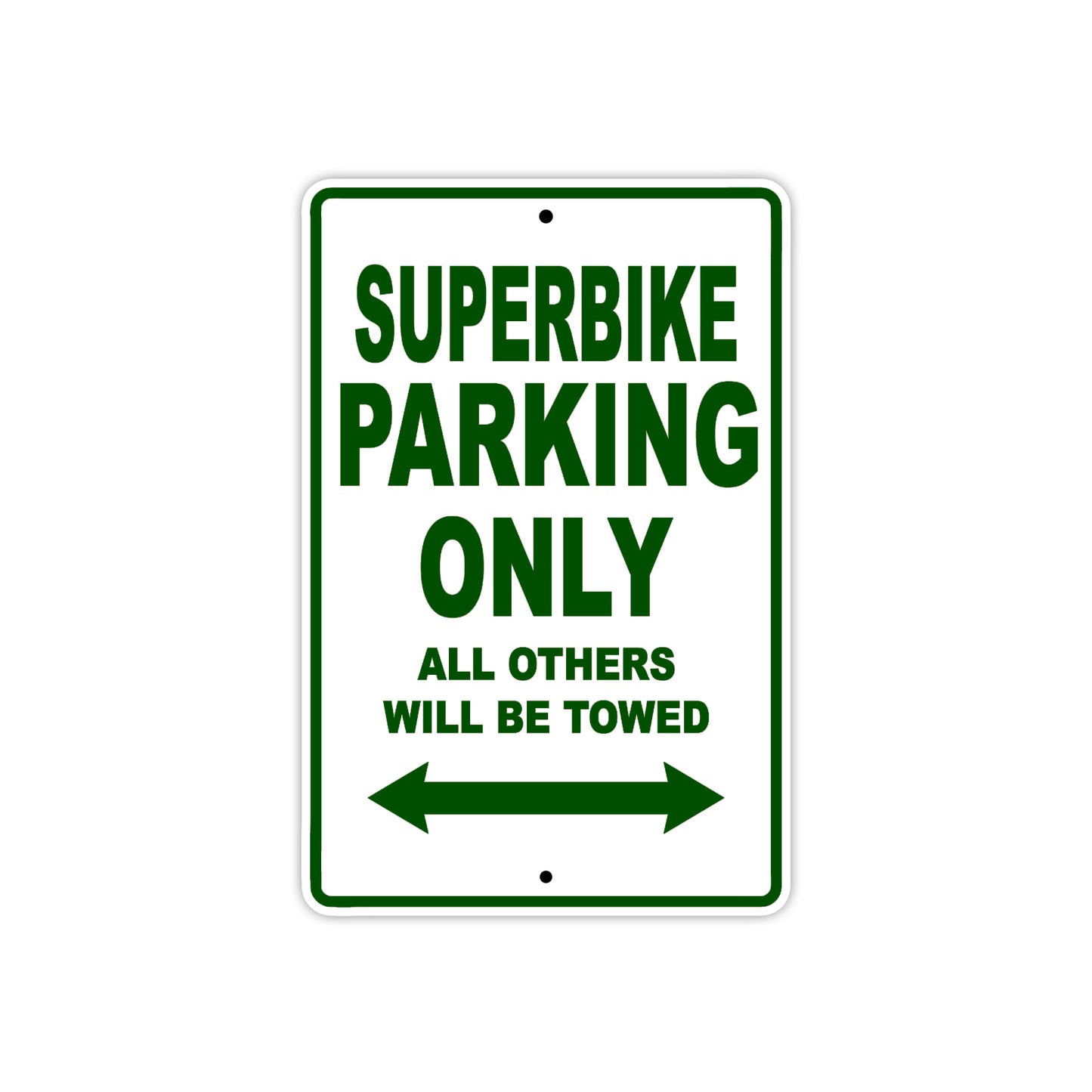 Ducati Superbike Parking Only All Others Will Be Towed Aluminum Decor Garage Sign