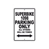 Ducati Superbike 1098 Parking Only All Others Will Be Towed Aluminum Decor Garage Sign