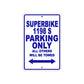 Ducati Superbike 1198 S Parking Only All Others Will Be Towed Aluminum Decor Garage Sign