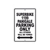 Ducati Superbike 1199 Panigale Parking Only All Others Will Be Towed Aluminum Decor Garage Sign