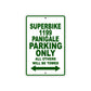 Ducati Superbike 1199 Panigale Parking Only All Others Will Be Towed Aluminum Decor Garage Sign