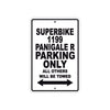 Ducati Superbike 1199 Panigale R Parking Only All Others Will Be Towed Aluminum Decor Garage Sign