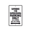 Ducati Superbike 1199 Superleggera Parking Only All Others Will Be Towed Aluminum Decor Garage Sign