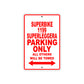 Ducati Superbike 1199 Superleggera Parking Only All Others Will Be Towed Aluminum Decor Garage Sign