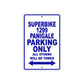 Ducati Superbike 1299 Panigale Parking Only All Others Will Be Towed Aluminum Decor Garage Sign