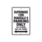 Ducati Superbike 1299 Panigale S Parking Only All Others Will Be Towed Aluminum Decor Garage Sign