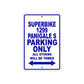 Ducati Superbike 1299 Panigale S Parking Only All Others Will Be Towed Aluminum Decor Garage Sign
