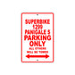 Ducati Superbike 1299 Panigale S Parking Only All Others Will Be Towed Aluminum Decor Garage Sign