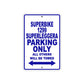 Ducati Superbike 1299 Superleggera Parking Only All Others Will Be Towed Aluminum Decor Garage Sign