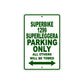 Ducati Superbike 1299 Superleggera Parking Only All Others Will Be Towed Aluminum Decor Garage Sign
