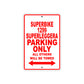 Ducati Superbike 1299 Superleggera Parking Only All Others Will Be Towed Aluminum Decor Garage Sign