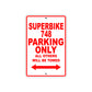 Ducati Superbike 748 Parking Only All Others Will Be Towed Aluminum Decor Garage Sign