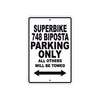 Ducati Superbike 748 Biposta Parking Only All Others Will Be Towed Aluminum Decor Garage Sign