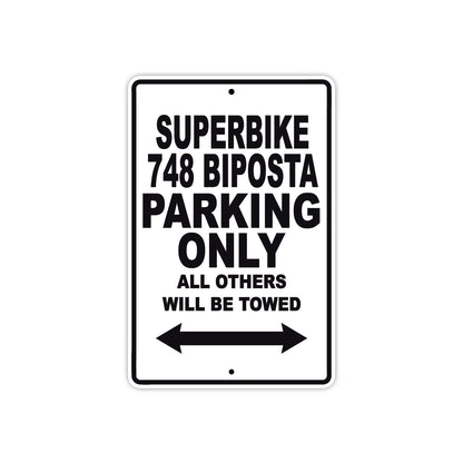 Ducati Superbike 748 Biposta Parking Only All Others Will Be Towed Aluminum Decor Garage Sign
