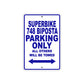 Ducati Superbike 748 Biposta Parking Only All Others Will Be Towed Aluminum Decor Garage Sign