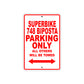 Ducati Superbike 748 Biposta Parking Only All Others Will Be Towed Aluminum Decor Garage Sign