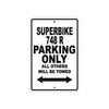 Ducati Superbike 748 R Parking Only All Others Will Be Towed Aluminum Decor Garage Sign