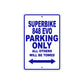 Ducati Superbike 848 EVO Parking Only All Others Will Be Towed Aluminum Decor Garage Sign