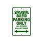 Ducati Superbike 848 EVO Parking Only All Others Will Be Towed Aluminum Decor Garage Sign