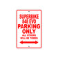 Ducati Superbike 848 EVO Parking Only All Others Will Be Towed Aluminum Decor Garage Sign