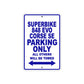 Ducati Superbike 848 EVO Corse SE Parking Only All Others Will Be Towed Aluminum Decor Garage Sign