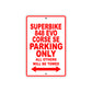 Ducati Superbike 848 EVO Corse SE Parking Only All Others Will Be Towed Aluminum Decor Garage Sign