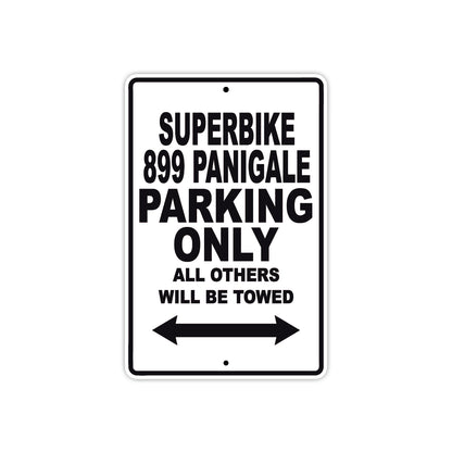Ducati Superbike 899 Panigale Parking Only All Others Will Be Towed Aluminum Decor Garage Sign