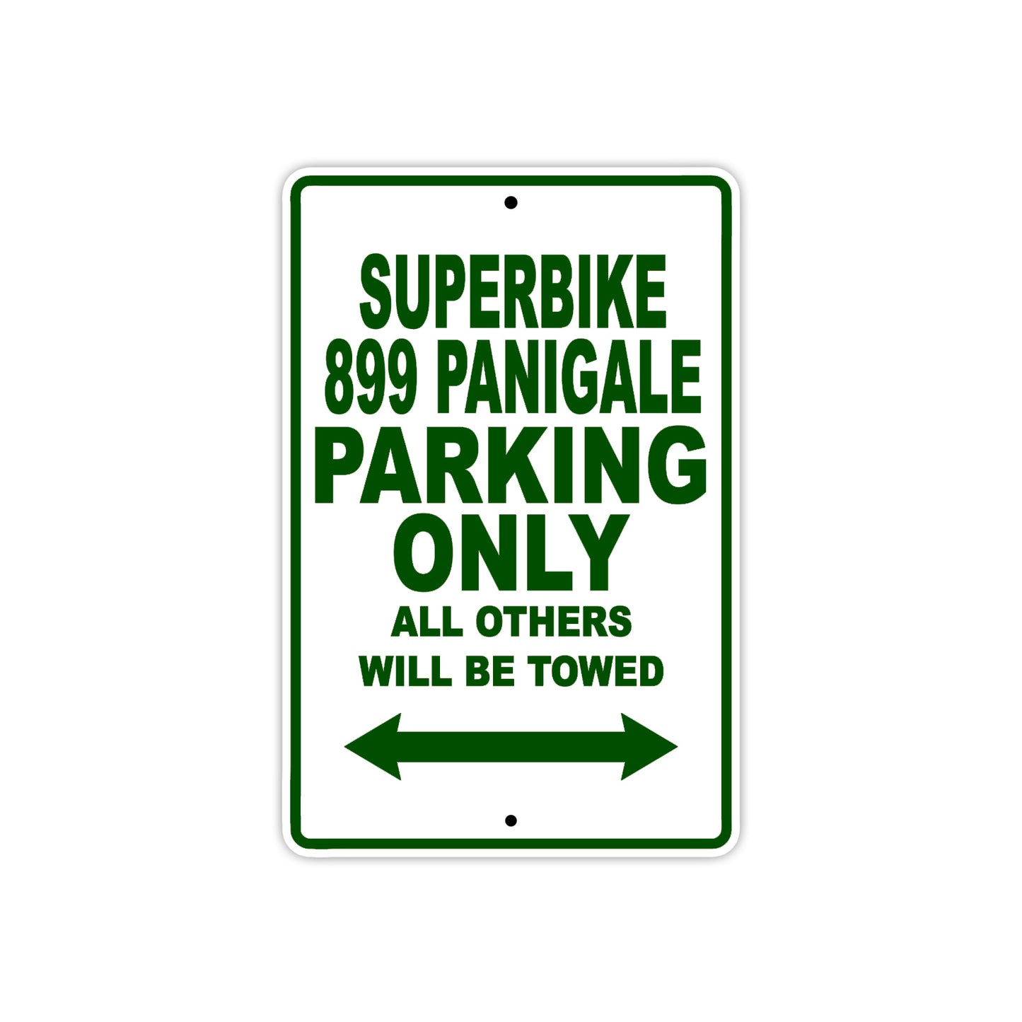 Ducati Superbike 899 Panigale Parking Only All Others Will Be Towed Aluminum Decor Garage Sign