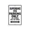 Ducati Superbike 916 Parking Only All Others Will Be Towed Aluminum Decor Garage Sign