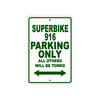 Ducati Superbike 916 Parking Only All Others Will Be Towed Aluminum Decor Garage Sign