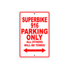 Ducati Superbike 916 Parking Only All Others Will Be Towed Aluminum Decor Garage Sign
