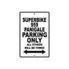 Ducati Superbike 959 Panigale Parking Only All Others Will Be Towed Aluminum Decor Garage Sign