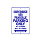 Ducati Superbike 959 Panigale Parking Only All Others Will Be Towed Aluminum Decor Garage Sign