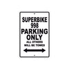Ducati Superbike 998 Parking Only All Others Will Be Towed Aluminum Decor Garage Sign