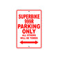 Ducati Superbike 999 R Parking Only All Others Will Be Towed Aluminum Decor Garage Sign