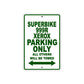 Ducati Superbike 999 R Xerox Parking Only All Others Will Be Towed Aluminum Decor Garage Sign