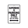 Ducati Superbike R Parking Only All Others Will Be Towed Aluminum Decor Garage Sign