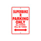 Ducati Superbike R Parking Only All Others Will Be Towed Aluminum Decor Garage Sign