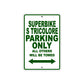 Ducati Superbike S tricolore Parking Only All Others Will Be Towed Aluminum Decor Garage Sign
