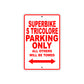 Ducati Superbike S tricolore Parking Only All Others Will Be Towed Aluminum Decor Garage Sign