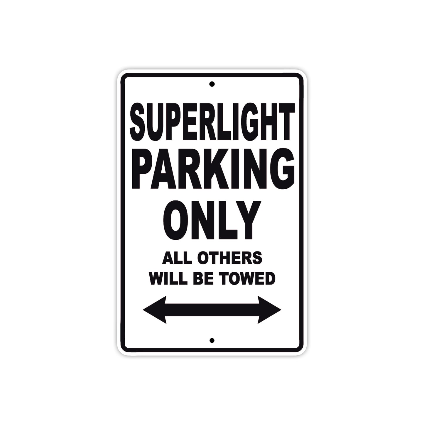 Ducati Superlight Parking Only All Others Will Be Towed Aluminum Decor Garage Sign