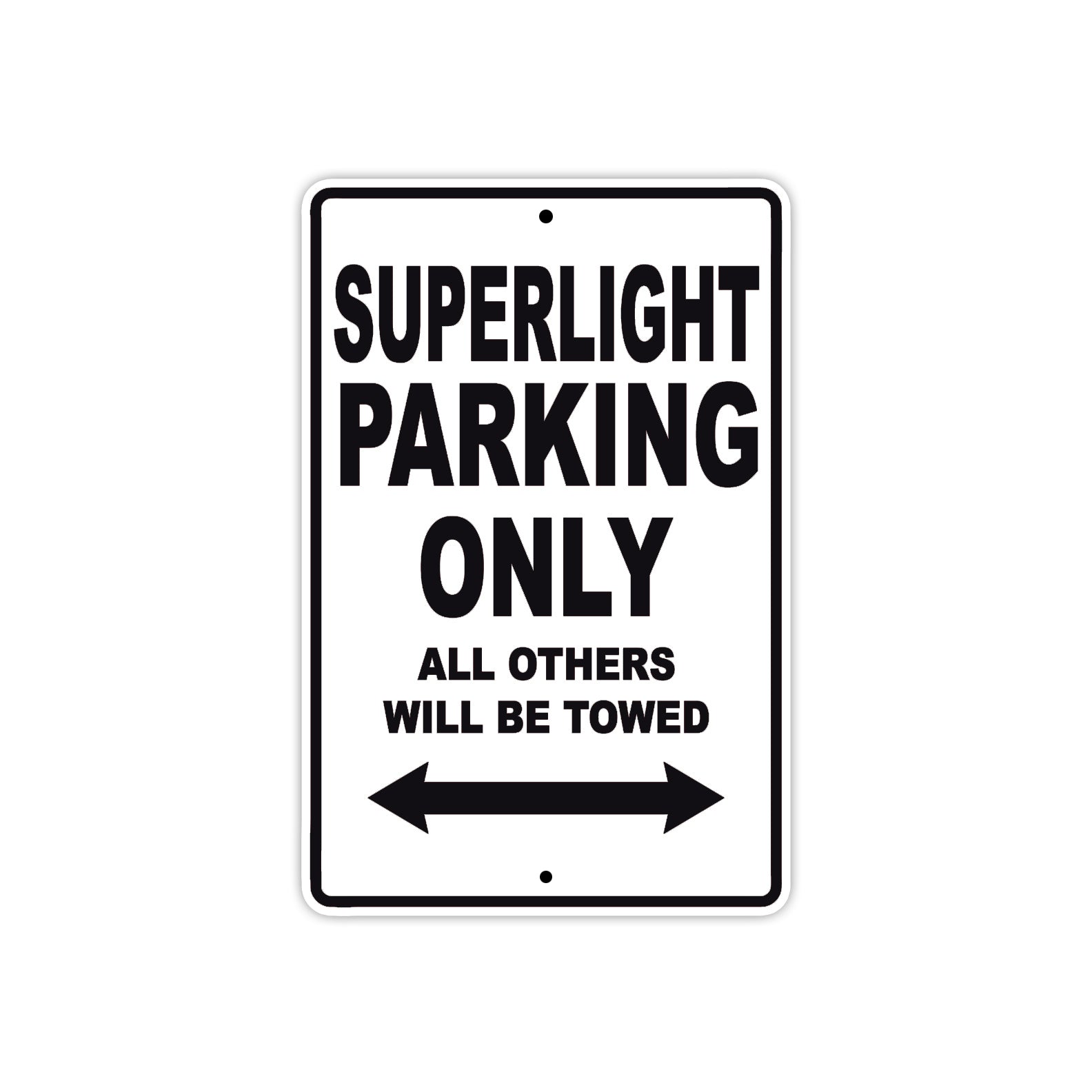 Ducati Superlight Parking Only All Others Will Be Towed Aluminum Decor Garage Sign
