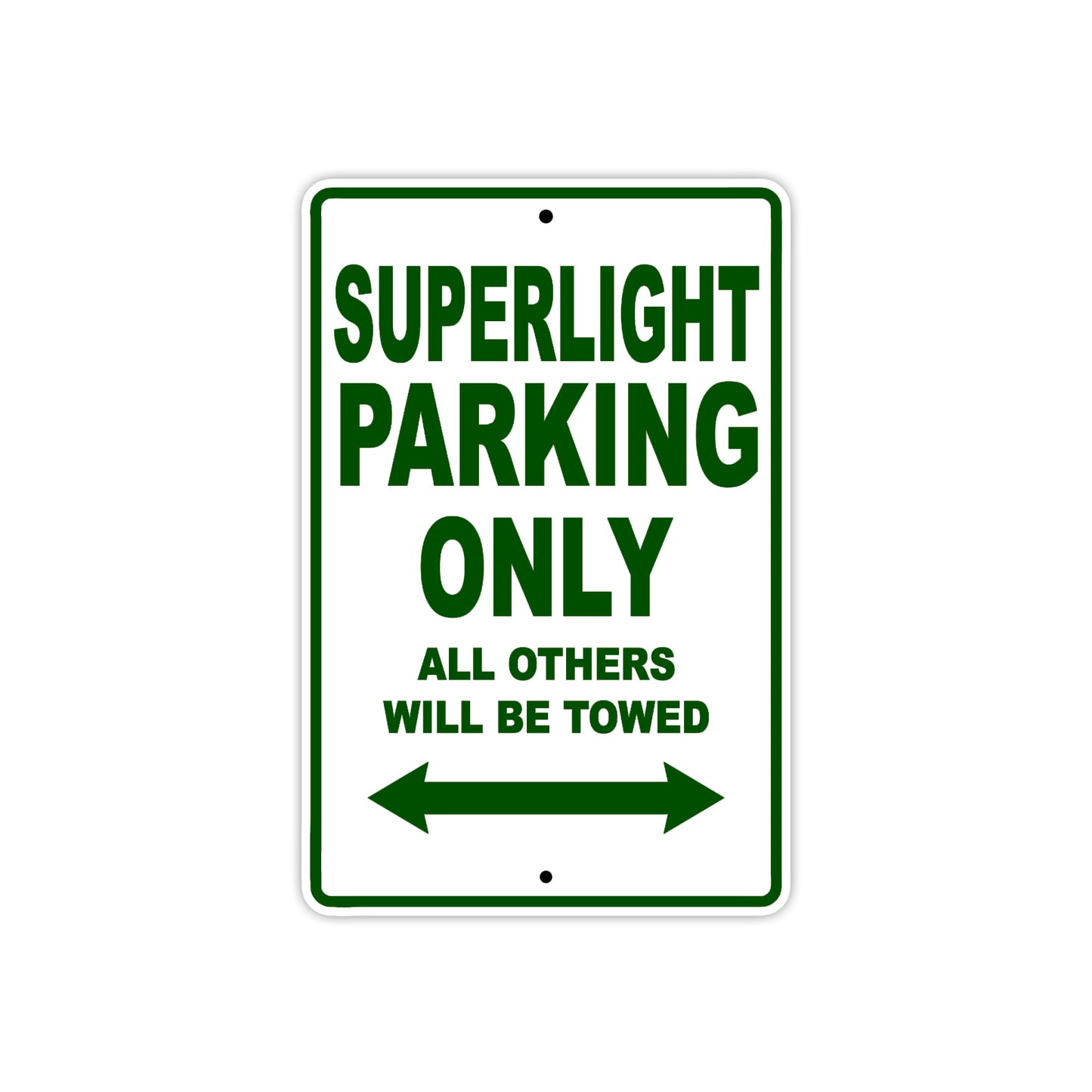 Ducati Superlight Parking Only All Others Will Be Towed Aluminum Decor Garage Sign