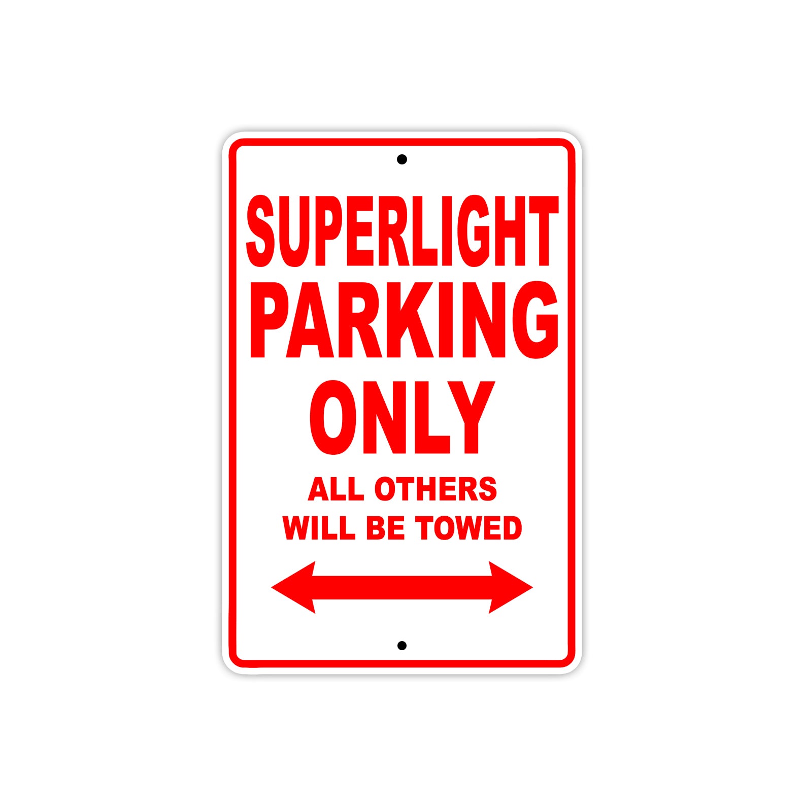 Ducati Superlight Parking Only All Others Will Be Towed Aluminum Decor Garage Sign