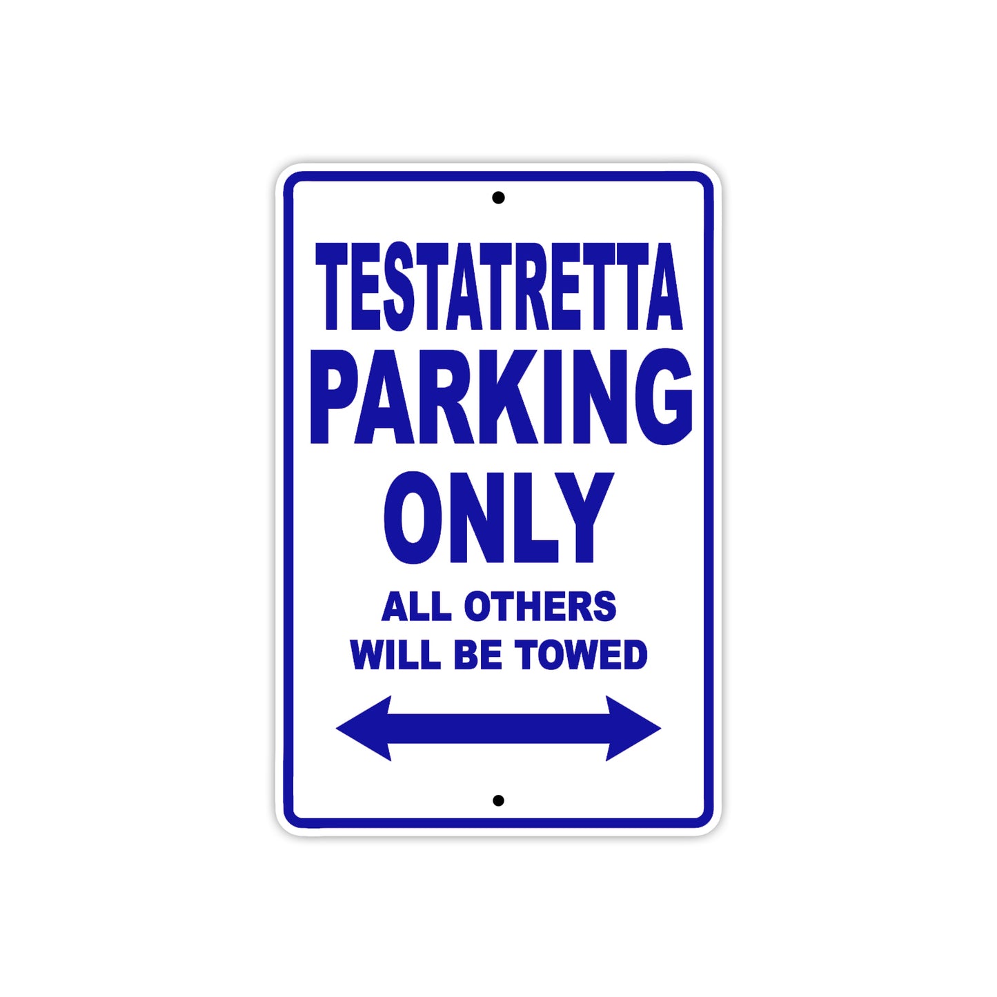 Ducati Testastretta Parking Only All Others Will Be Towed Aluminum Decor Garage Sign