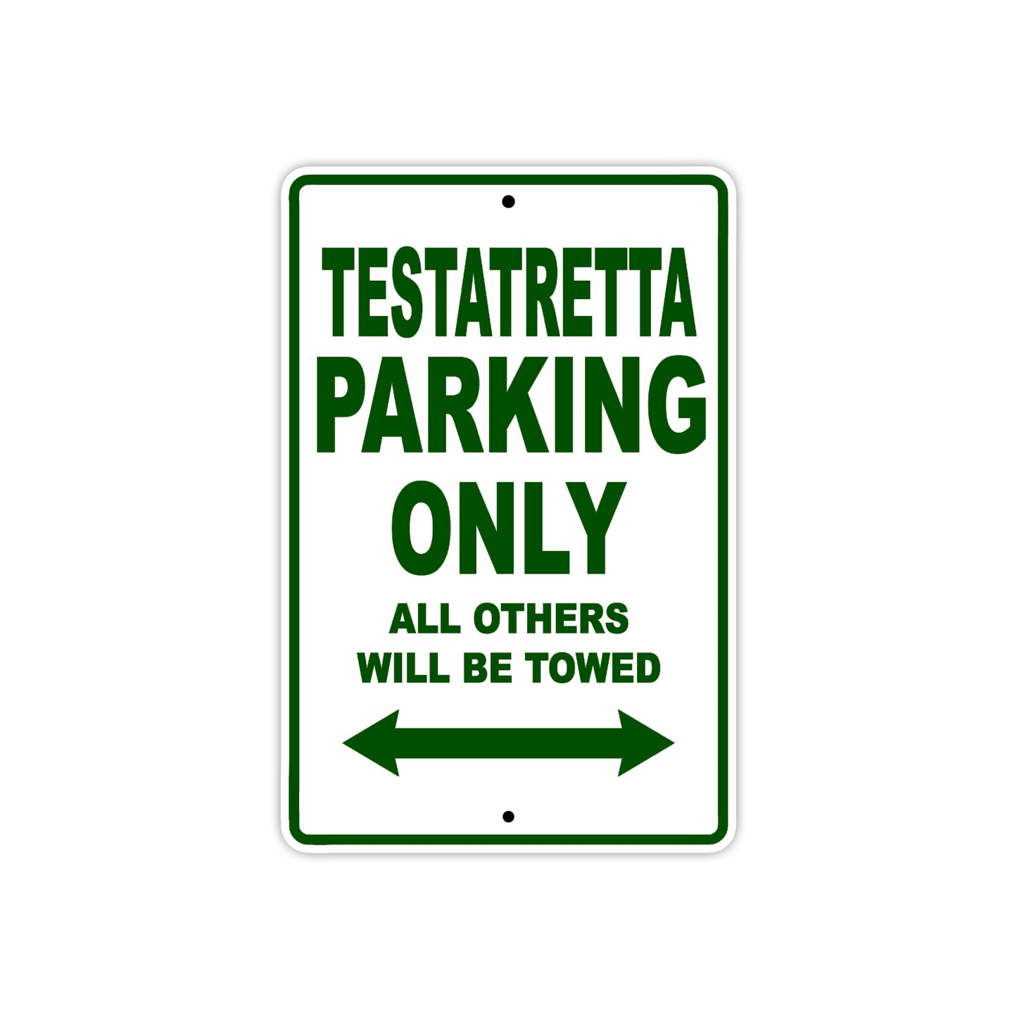 Ducati Testastretta Parking Only All Others Will Be Towed Aluminum Decor Garage Sign