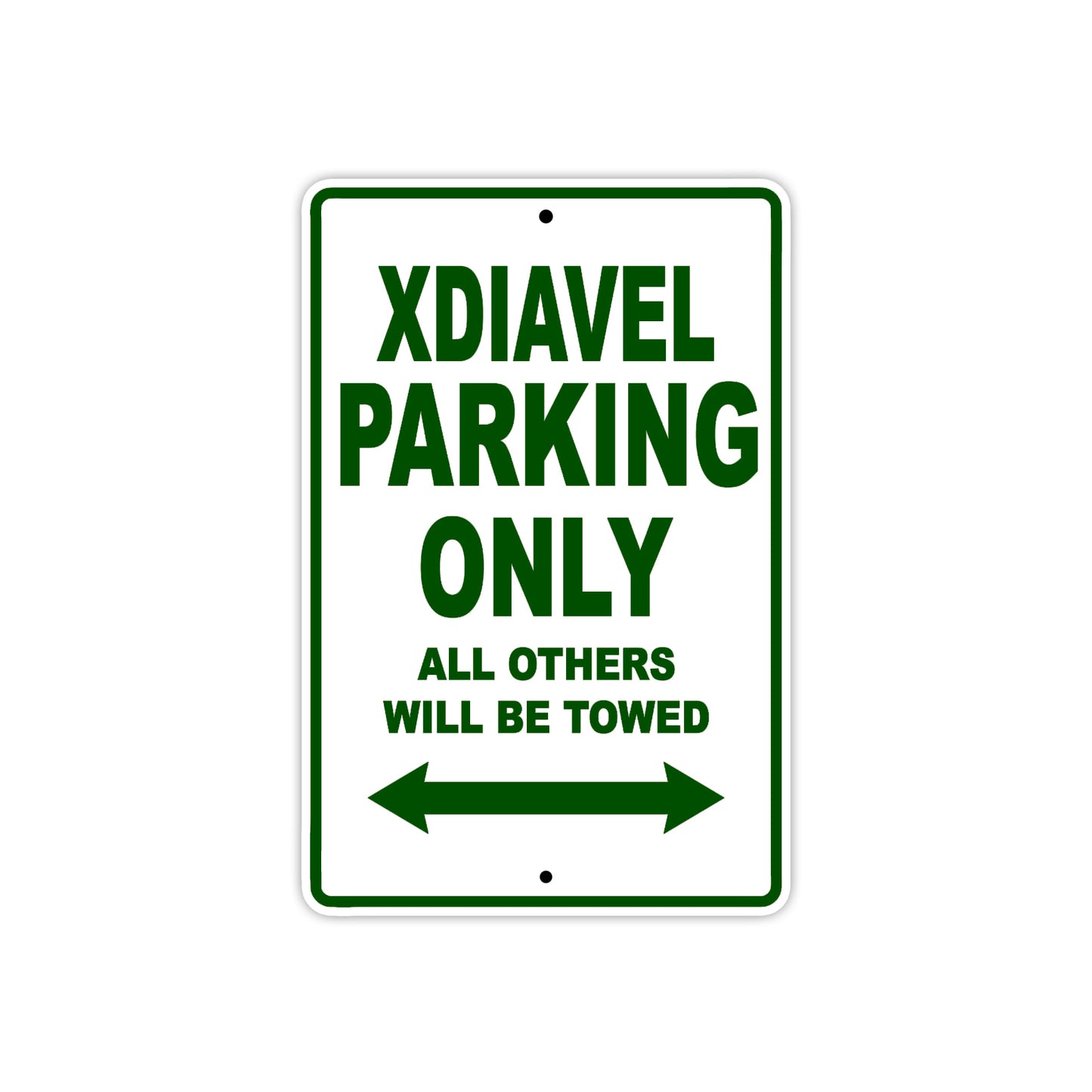 Ducati Xdiavel Parking Only All Others Will Be Towed Aluminum Decor Garage Sign