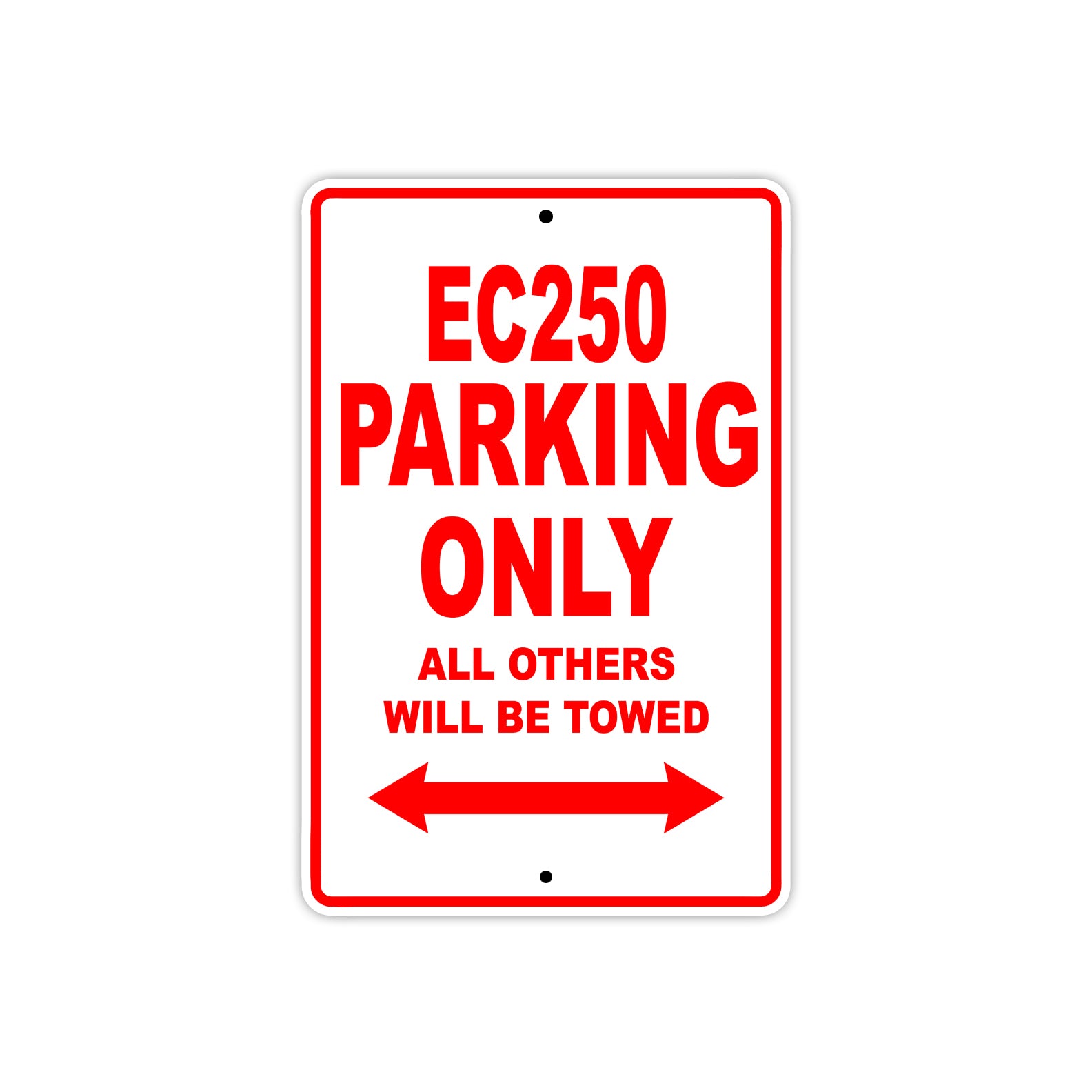 GAS GAS EC250 Parking Only All Others Will Be Towed Aluminum Decor Garage Sign
